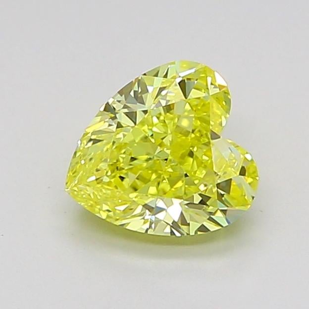 1.03 Ct. Fancy Intense None Yellow Heart Lab Grown Diamond