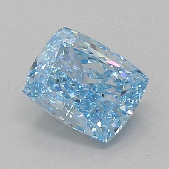 1.01 Ct. Fancy Vivid Blue Cushion Lab Grown Diamond