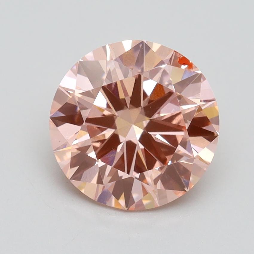 2.00 Ct. Fancy Intense Pink Round Lab Grown Diamond