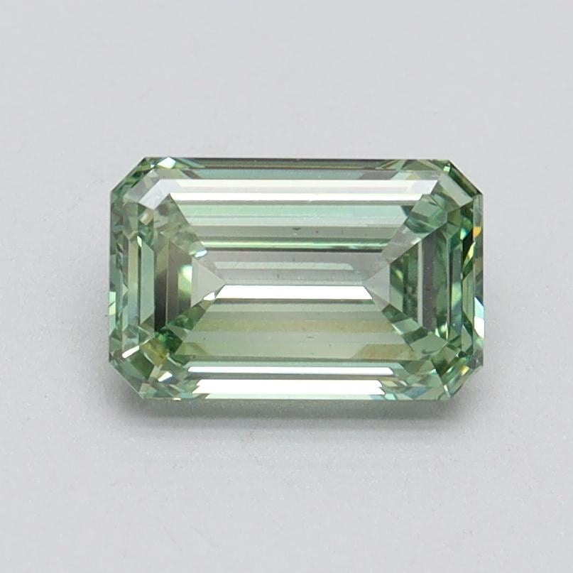 1.01 Ct. Fancy Intense Pacific Green Emerald Lab Grown Diamond