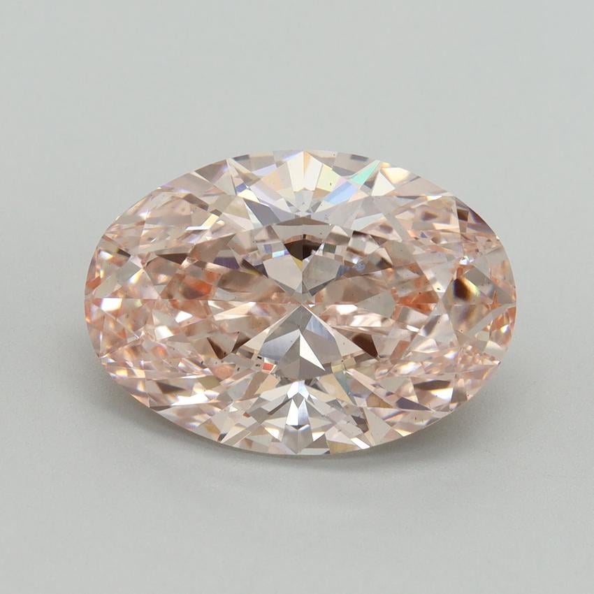 5.52 Ct. Fancy Intense Pink Oval Lab Grown Diamond