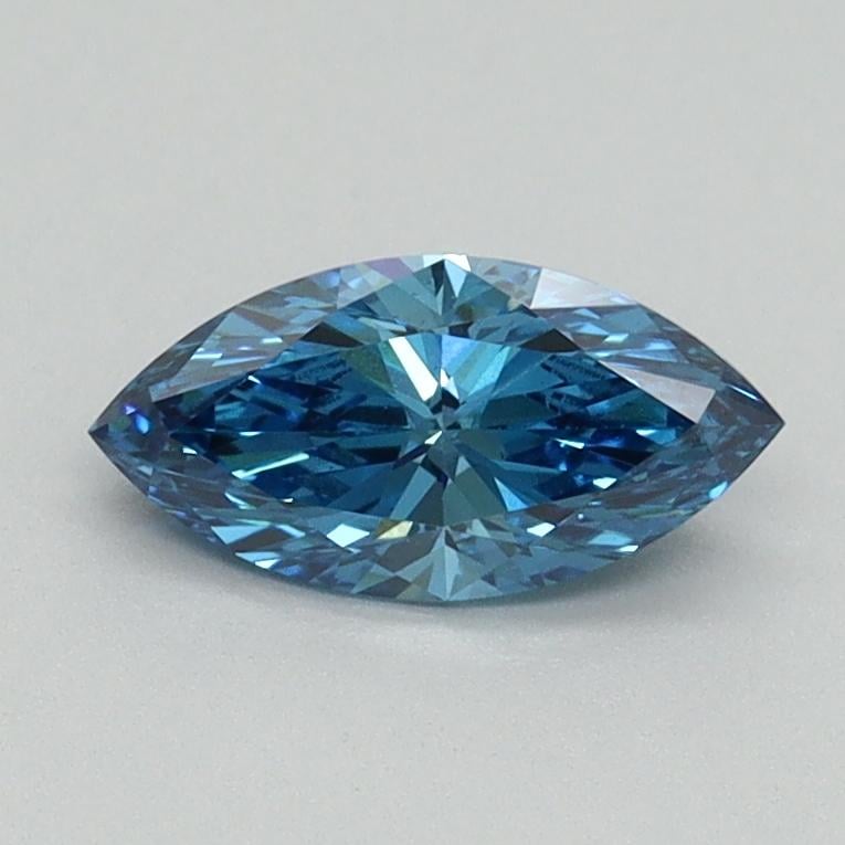 0.59 Ct. Fancy Vivid Blue Marquise Lab Grown Diamond