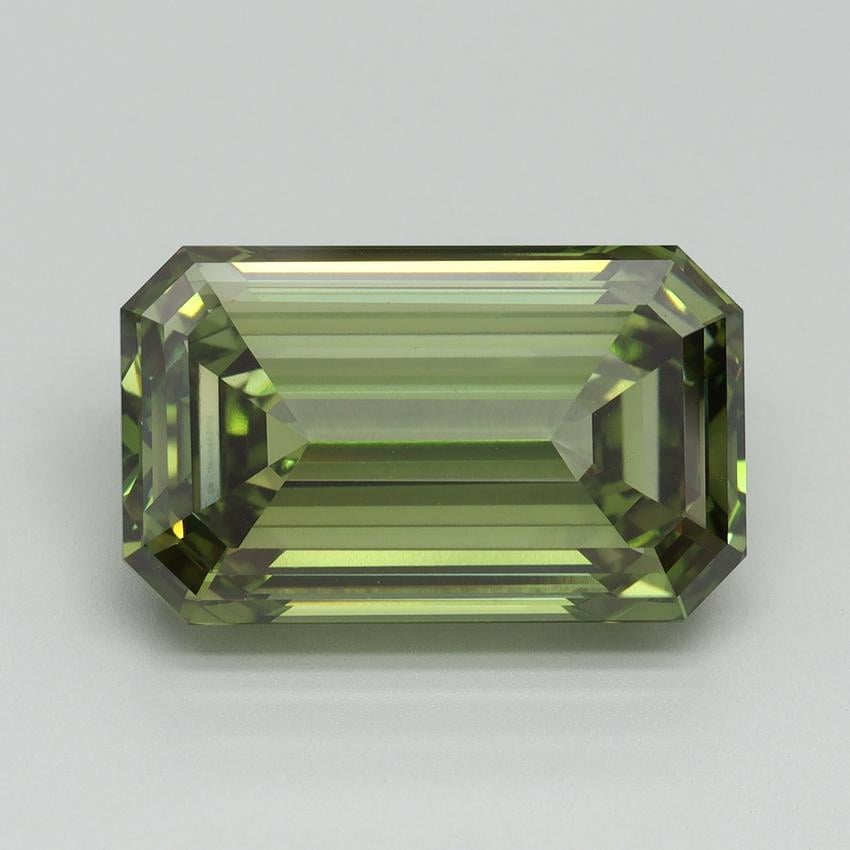 10.12 Ct. Fancy Vivid Green Emerald Lab Grown Diamond