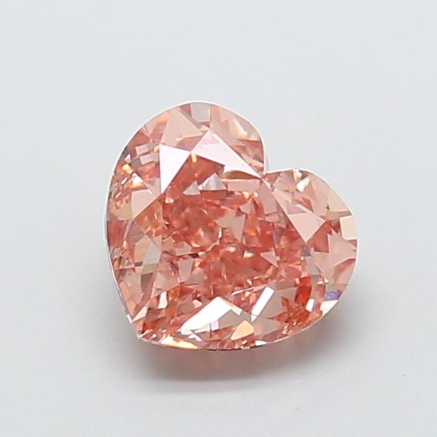 2.22 Ct. Fancy Intense Brownish Pink Heart Lab Grown Diamond