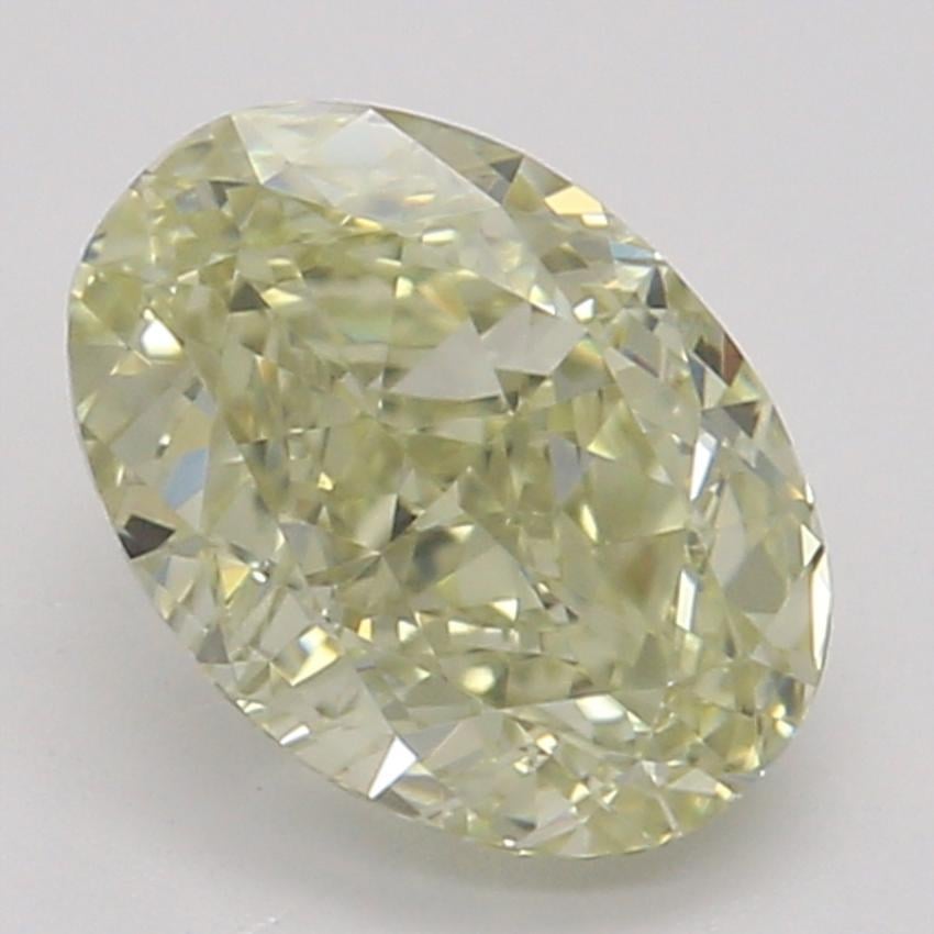 0.70 Ct. Fancy Light Brownish Greenish Yellow Oval Diamond