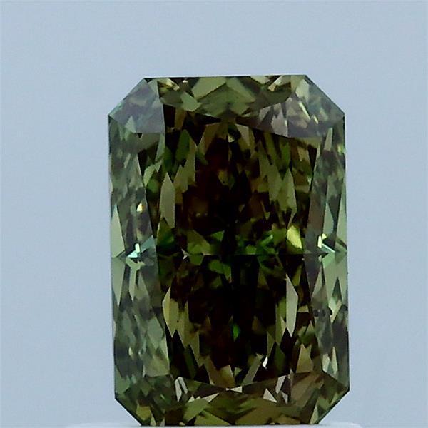 1.06 Ct. Fancy Vivid Green Radiant Lab Grown Diamond