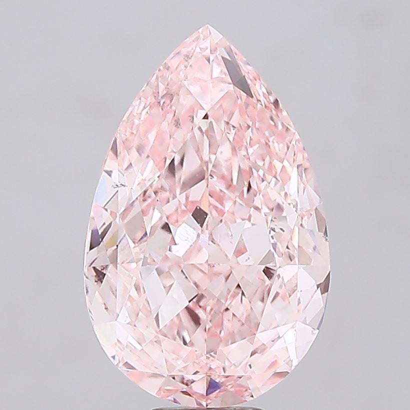 15.03 Ct. Fancy Vivid Pink Pear Lab Grown Diamond