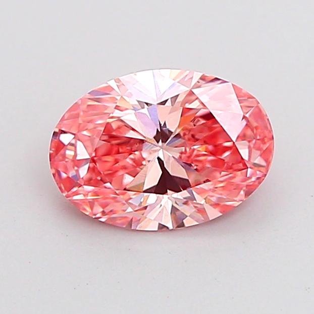 1.00 Ct. Fancy Vivid Pink Oval Lab Grown Diamond