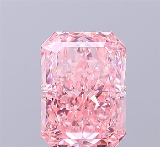 2.63 Ct. Fancy Vivid Pink Radiant Lab Grown Diamond