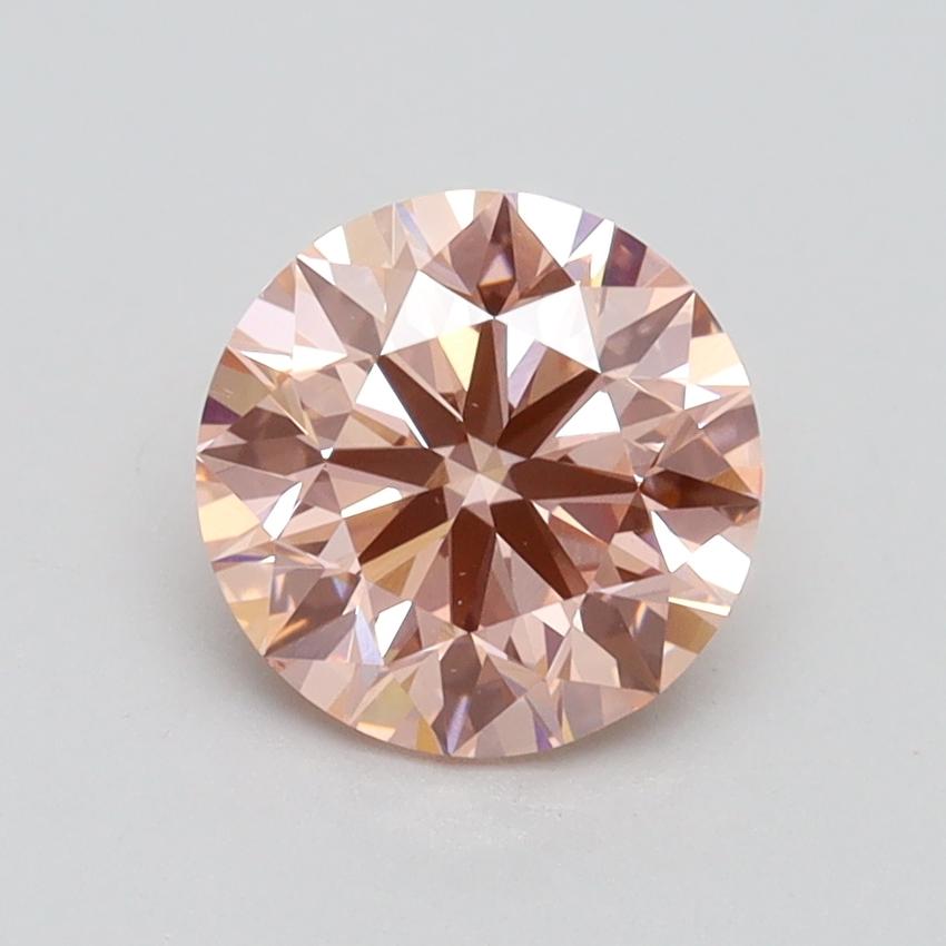 1.41 Ct. Fancy Intense Pink Round Lab Grown Diamond