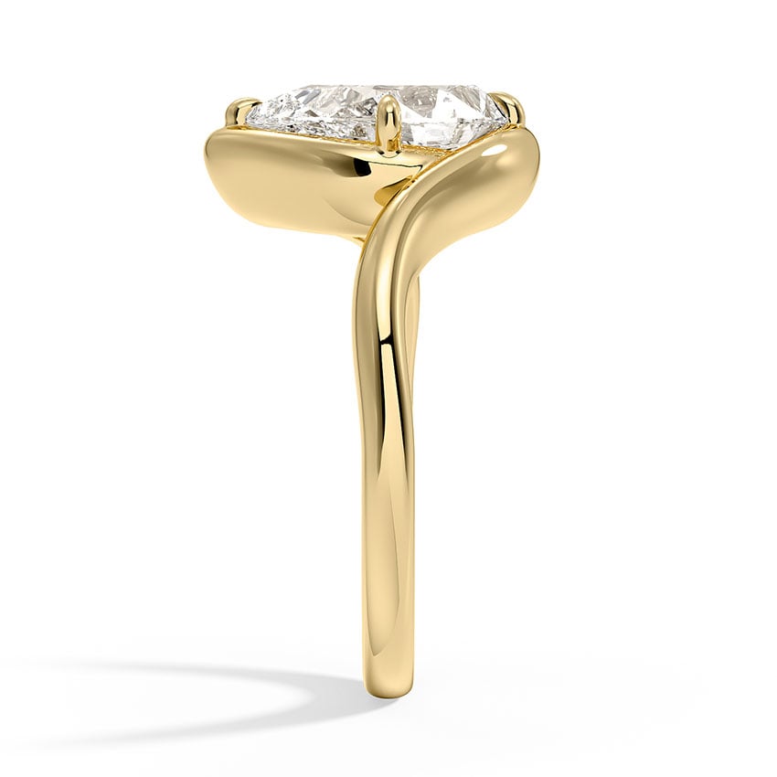 18K Yellow Gold Bezel Atelier Solitaire Diamond Ring, large additional view 1