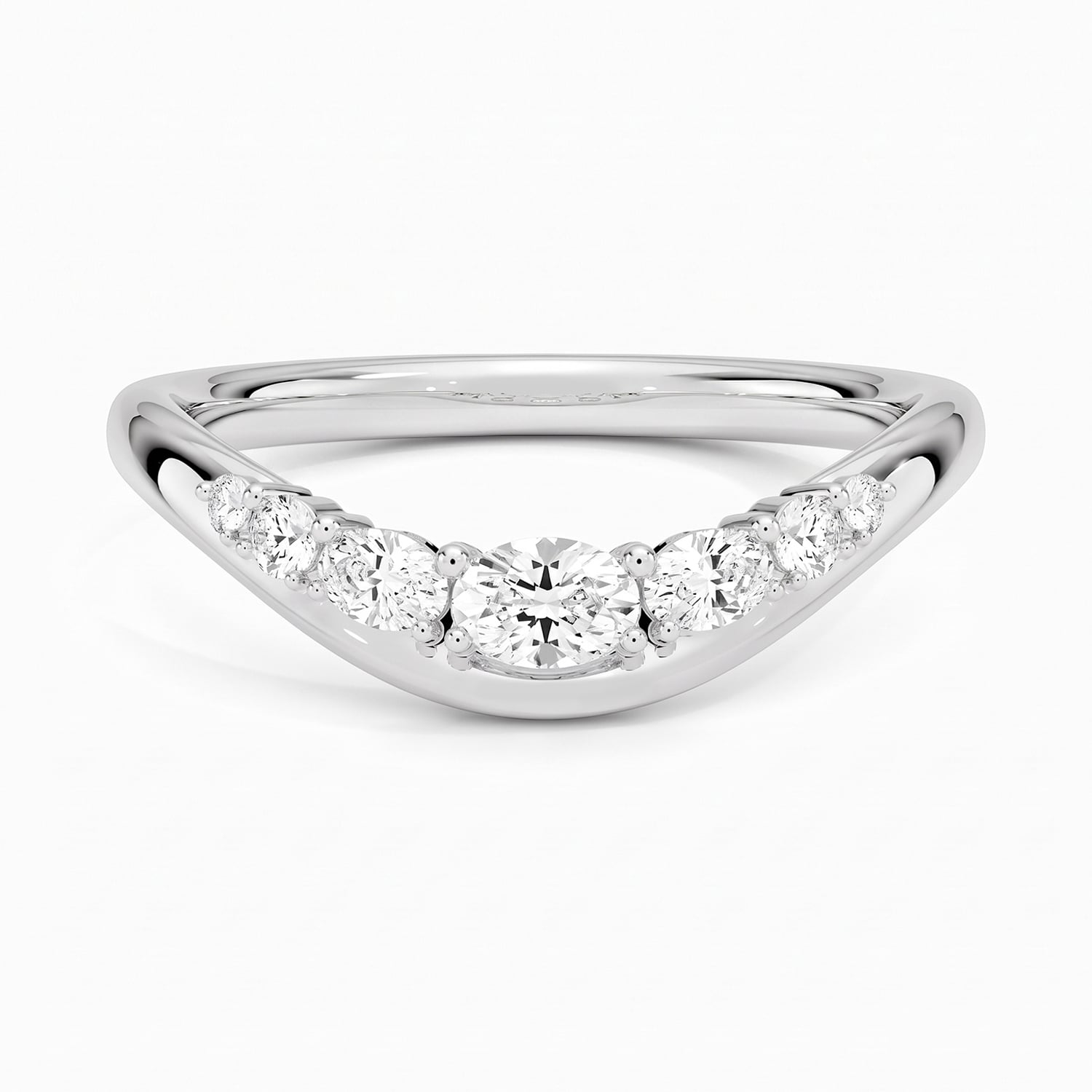 Rose gold diamond engagement ring with surprise diamond details