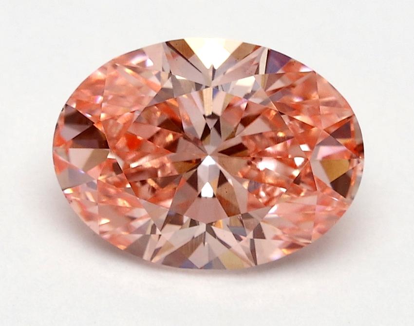 1.70 Ct. Fancy Vivid Pink Oval Lab Grown Diamond