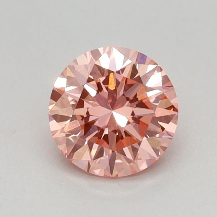 0.48 Ct. Fancy Vivid Pink Round Lab Grown Diamond