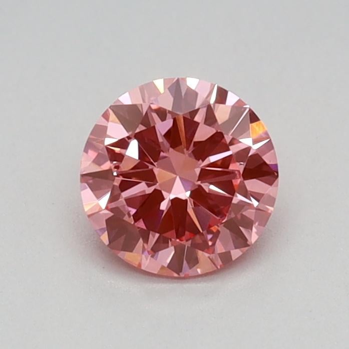 0.39 Ct. Fancy Vivid Pink Round Lab Grown Diamond