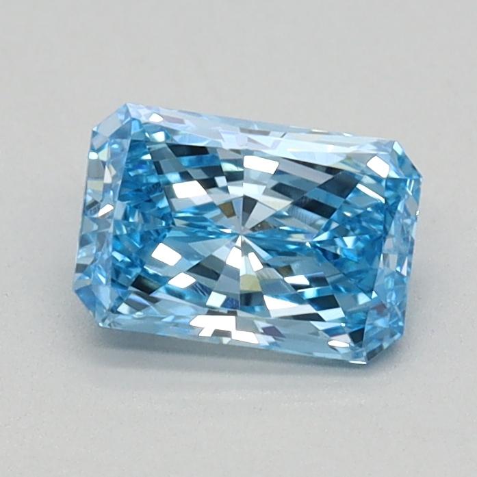 0.47 Ct. Fancy Vivid Blue Radiant Lab Grown Diamond