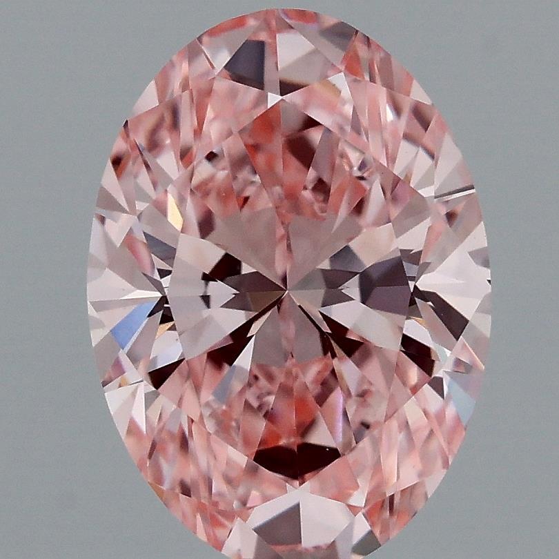 1.86 Ct. Fancy Vivid Pink Oval Lab Grown Diamond