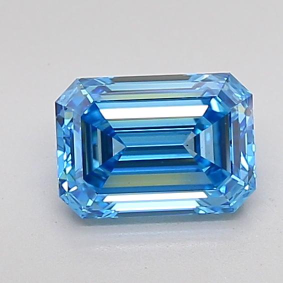 2.02 Ct. Fancy Vivid Blue Emerald Lab Grown Diamond