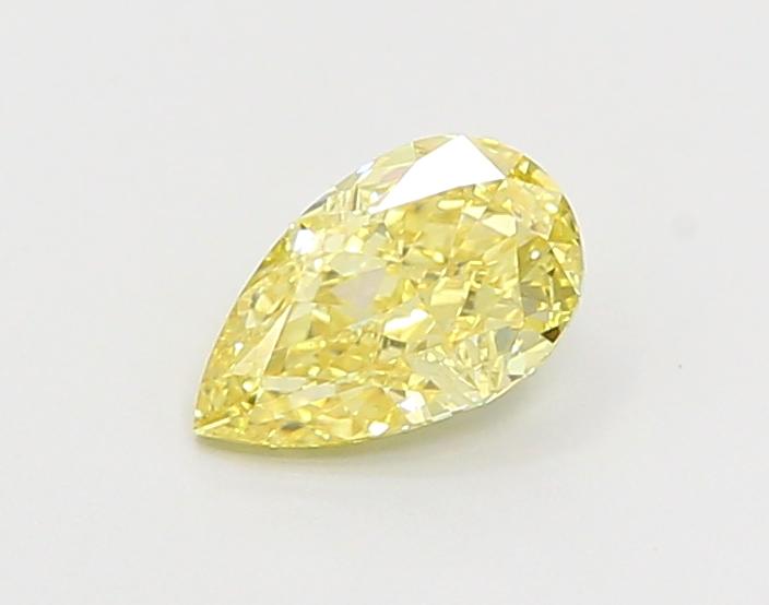 0.65 Ct. Fancy Intense Yellow Pear Lab Grown Diamond