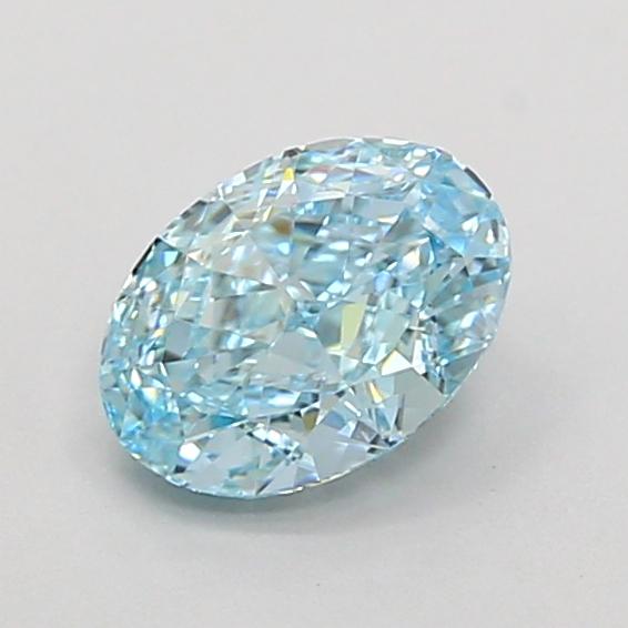 1.04 Ct. Fancy Vivid  Blue Oval Lab Grown Diamond