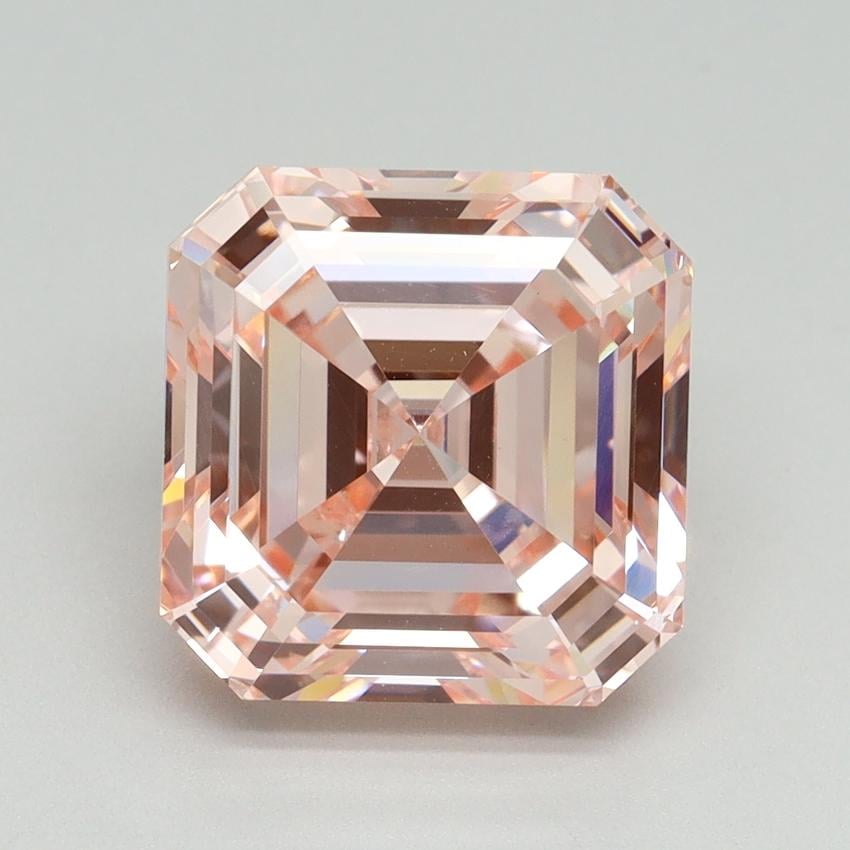 5.03 Ct. Fancy Intense Pink Asscher Lab Grown Diamond
