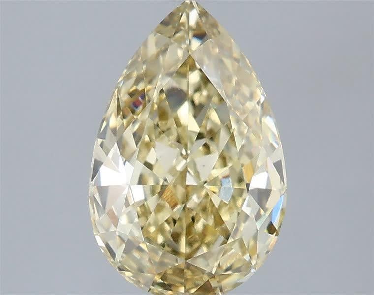 2.10 Ct. Fancy  Yellow Pear Lab Grown Diamond