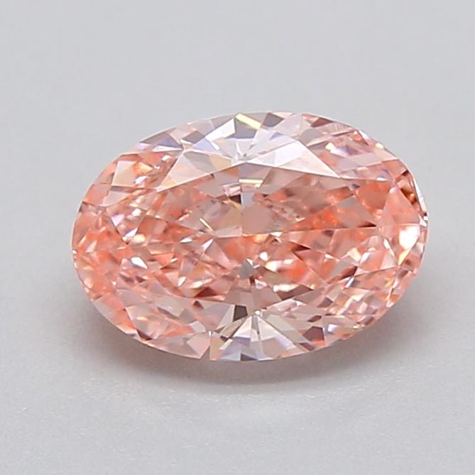 0.53 Ct. Fancy Vivid  Pink Oval Lab Grown Diamond