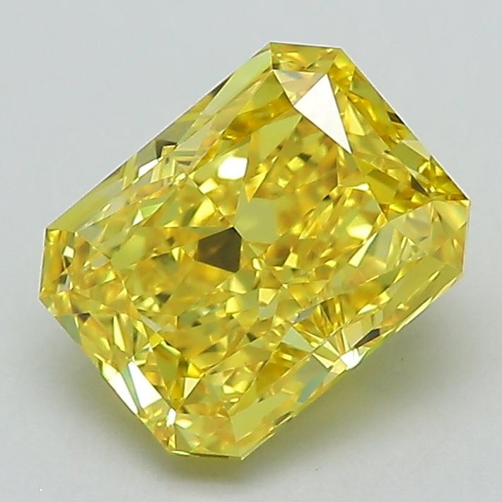 2.03 Ct. Fancy Vivid Yellow Radiant Lab Grown Diamond