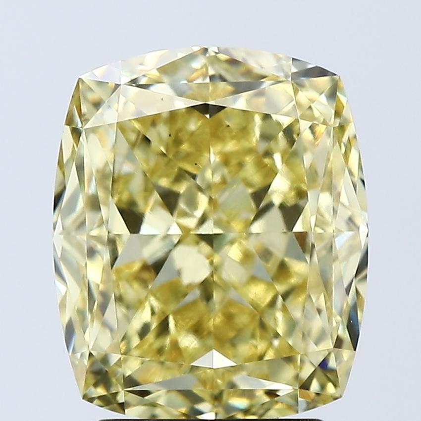 4.02 Ct. Fancy Intense Yellow Cushion Lab Grown Diamond