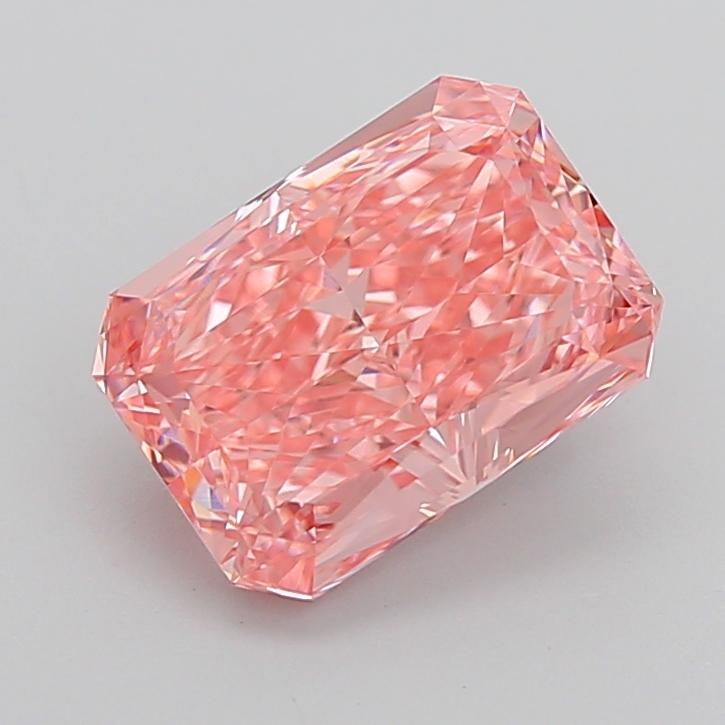 3.29 Ct. Fancy Vivid Pink Radiant Lab Grown Diamond