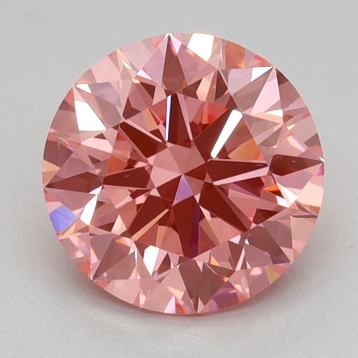 1.02 Ct. Fancy Vivid Pink Round Lab Grown Diamond