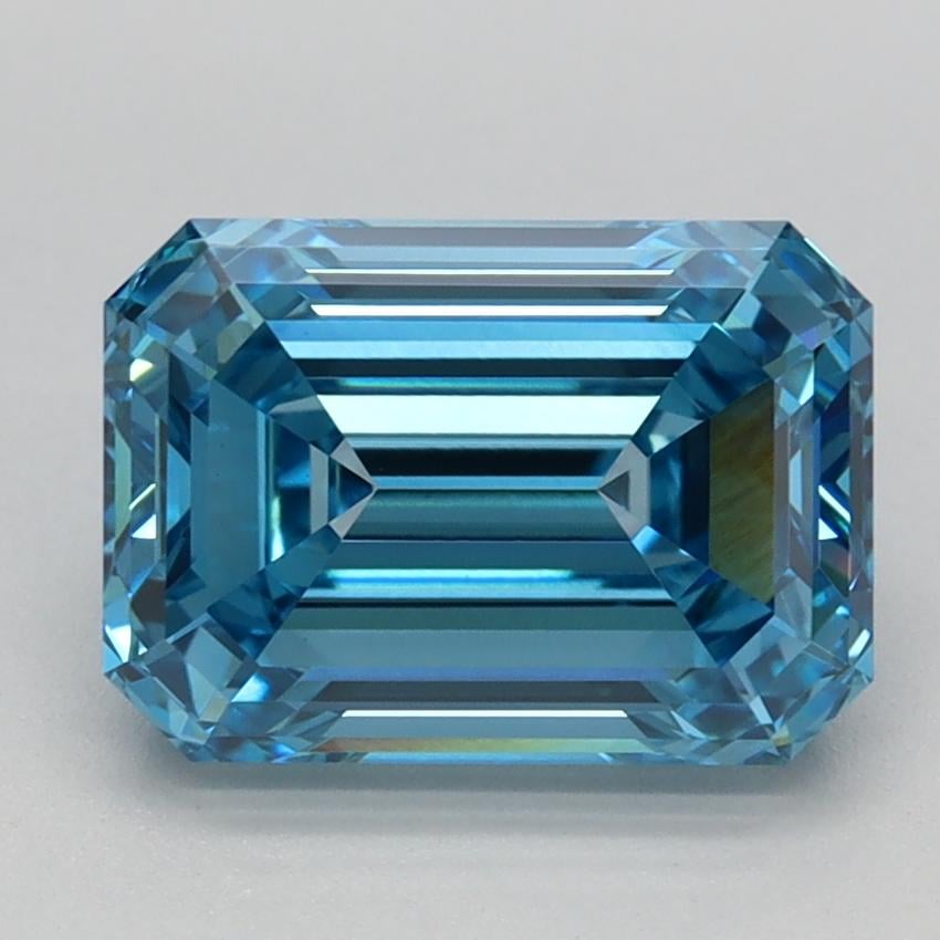 2.28 Ct. Fancy Vivid Blue Emerald Lab Grown Diamond