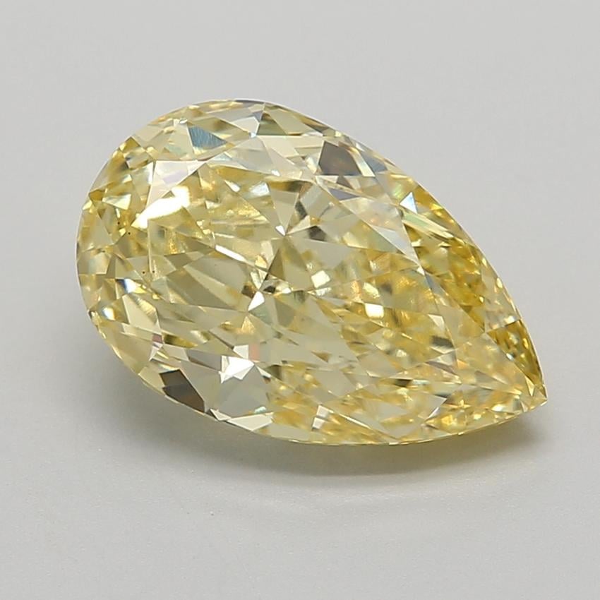 5.40 Ct. Fancy Intense  Yellow Pear Lab Grown Diamond