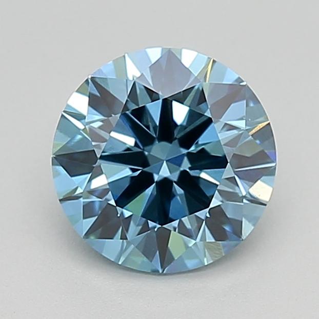1.06 Ct. Fancy Vivid  Blue Round Lab Grown Diamond