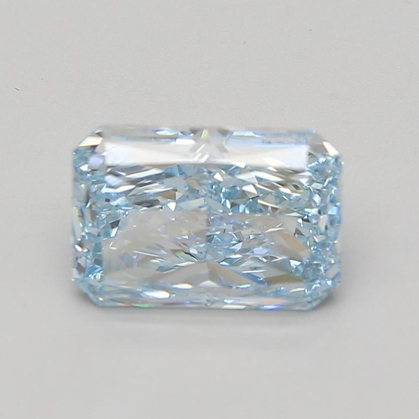 3.09 Ct. Fancy Vivid Blue Radiant Lab Grown Diamond