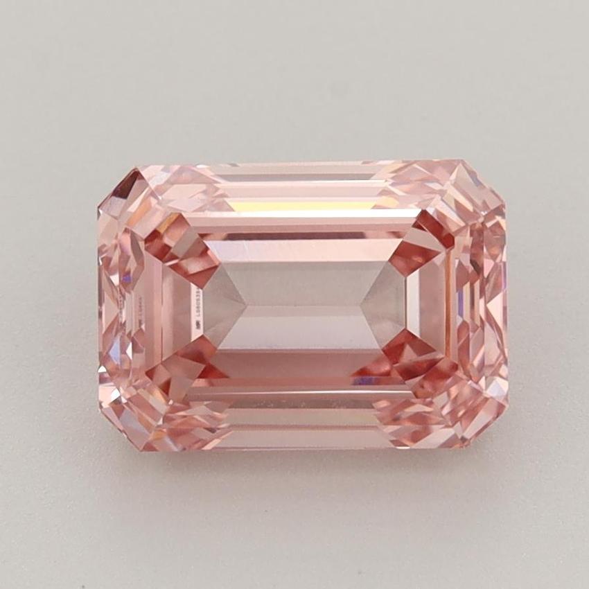 2.58 Ct. Fancy Intense Pink Emerald Lab Grown Diamond