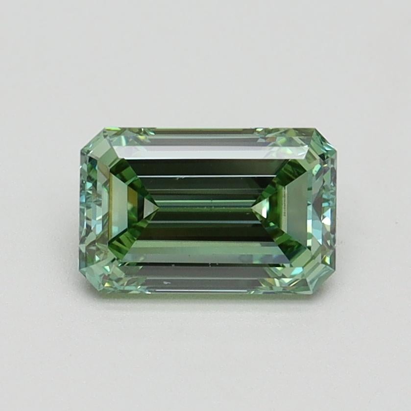 0.97 Ct. Fancy Intense Pacific Green Emerald Lab Grown Diamond