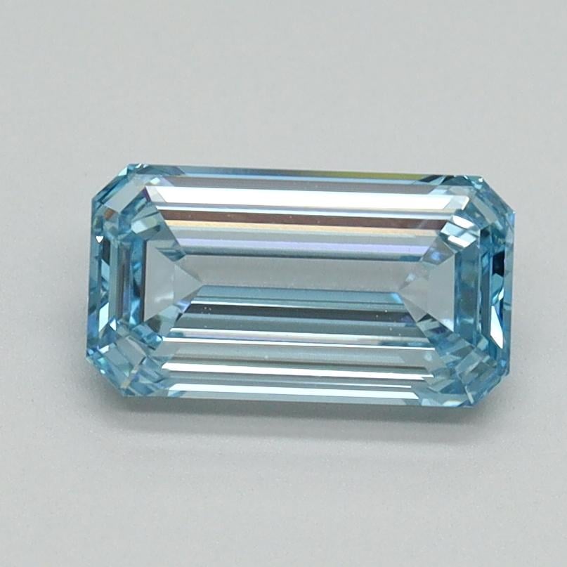 1.03 Ct. Fancy Intense Blue Emerald Lab Grown Diamond