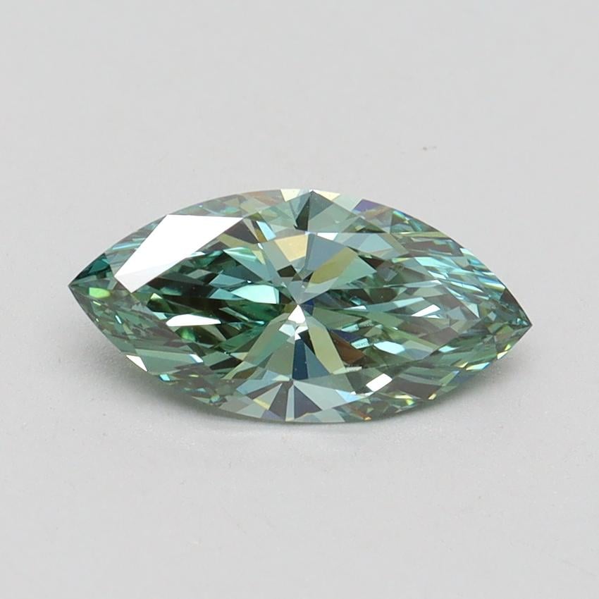 1.06 Ct. Fancy Vivid Green Marquise Lab Grown Diamond