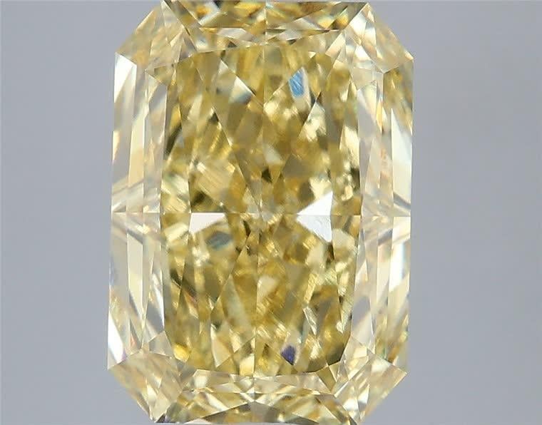 4.04 Ct. Fancy Intense Yellow Radiant Lab Grown Diamond