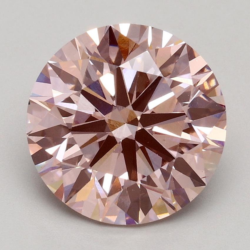 2.87 Ct. Fancy Pink Round Lab Grown Diamond
