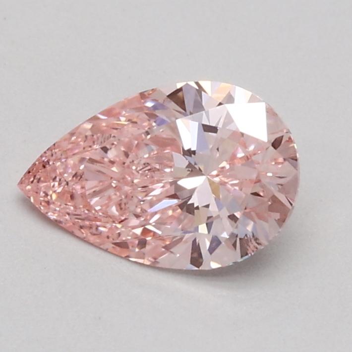 0.53 Ct. Fancy Intense Pink Pear Lab Grown Diamond