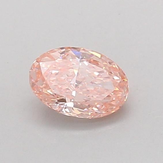 0.53 Ct. Fancy Vivid Pink Oval Lab Grown Diamond