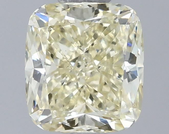 0.52 Ct. Fancy Light Yellow Cushion Lab Grown Diamond