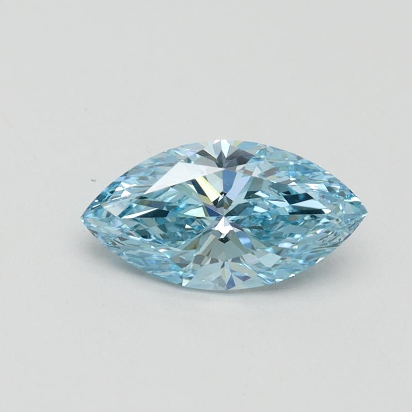 1.0 Ct. Fancy Vivid Blue Marquise Lab Grown Diamond