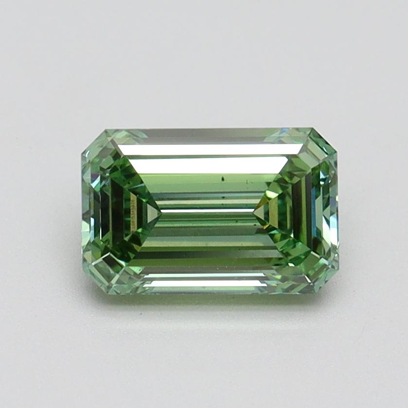 1.00 Ct. Fancy Vivid Green Emerald Lab Grown Diamond