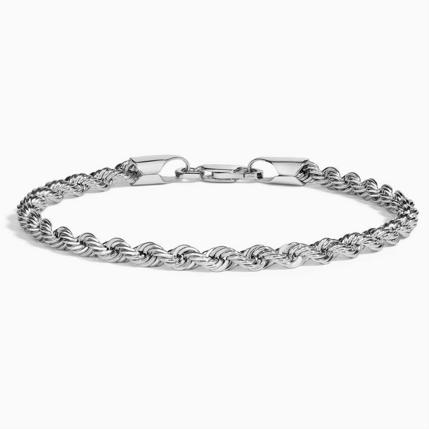 Bailey 6.5 in. Rope Chain Bracelet (3.3mm)