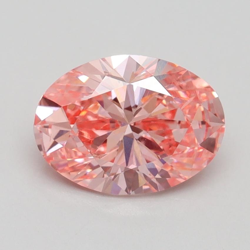 1.64 Ct. Fancy Vivid Pink Oval Lab Grown Diamond