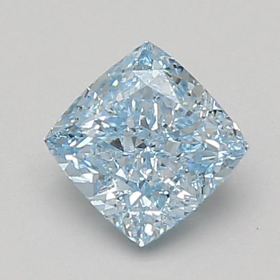 1.14 Ct. Fancy Intense Blue Cushion Lab Grown Diamond