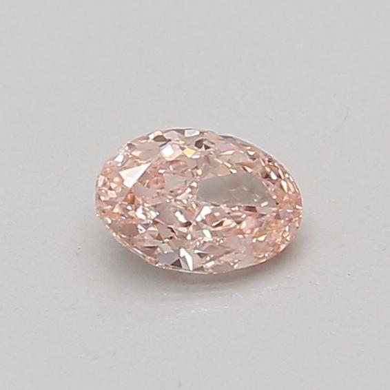 0.45 Ct. Fancy Intense Pink Oval Lab Grown Diamond